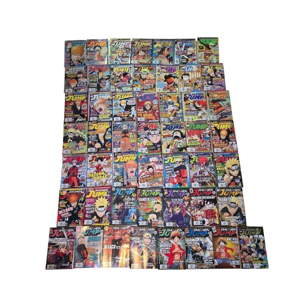 Massive Shonen Jump Magazine Lot English 2006-2012 Not Complete Sets 50 Books